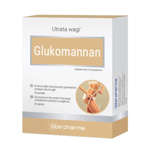 Miniaturka artykułu - Glukomannan, 60 kapsułek