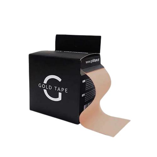 Miniaturka artykułu - Gold Tape Taśma do kinesiotapingu 5 cm x 5 m beżowa, 1 szt.