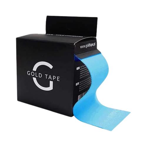 Miniaturka artykułu - Gold Tape Taśma do kinesiotapingu 5 cm x 5 m niebieska, 1 szt.