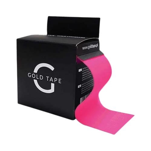Miniaturka artykułu - Gold Tape Taśma do kinesiotapingu 5 cm x 5 m r&oacute;żowa, 1 szt.