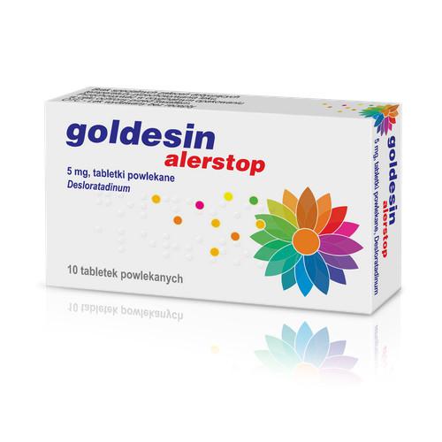 Miniaturka artykułu - Goldesin alerstop tabl.powl. 5 mg 10 tabl.