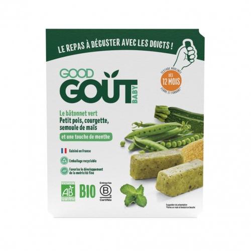 Miniaturka artykułu - Good Gout BIO BLW Paluszki z groszku i cukinii, 120g