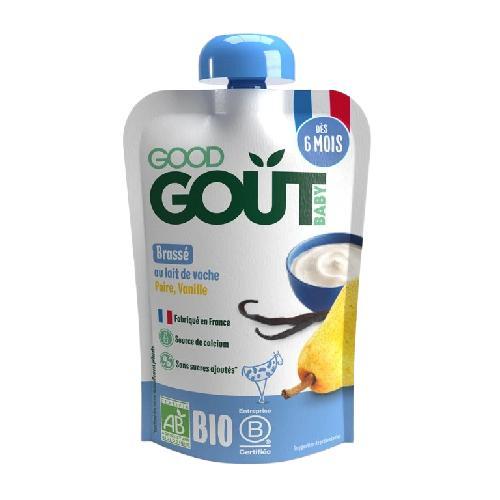 Miniaturka artykułu - Good Gout BIO Jogurt waniliowy z gruszką, 90g 10.10.2026