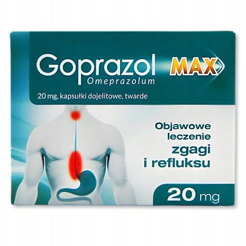 Miniaturka artykułu - Goprazol Max 0,02g - 14 kapsułek