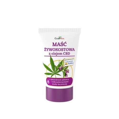 Miniaturka artykułu - GORVITA maść żywokostowa z olejem CBD, 140ml USZKODZONY KOREK