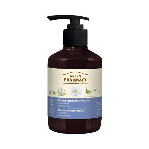 Miniaturka artykułu - Green Pharmacy Żel do higieny intymnej rumianek lekarski, 370 ml 