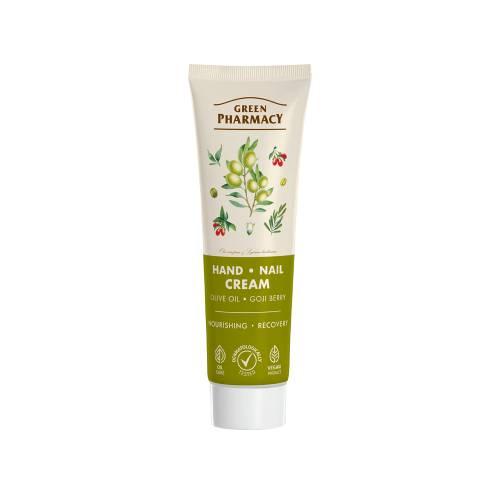 Green Pharmacy Kremy do rąk Krem do rąk i paznokci oliwa z oliwek i jagody goji, 100 ml