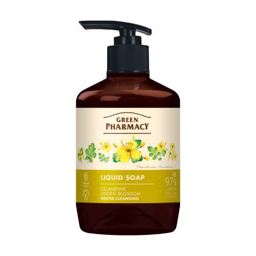 Green Pharmacy Mydło w płynie jask&oacute;łcze ziele i lipa, 460 ml