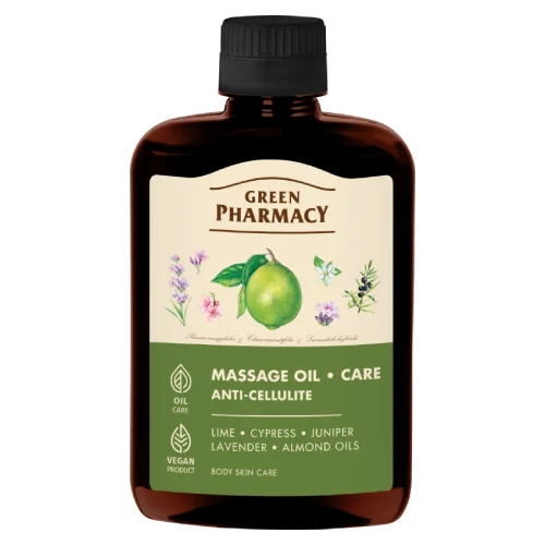 Miniaturka artykułu - Green Pharmacy Olejek do masażu antycellulitowy, 200 ml