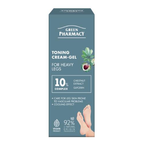 Miniaturka artykułu - Green Pharmacy Tonizujący krem-żel do ciężkich n&oacute;g, 75 ml