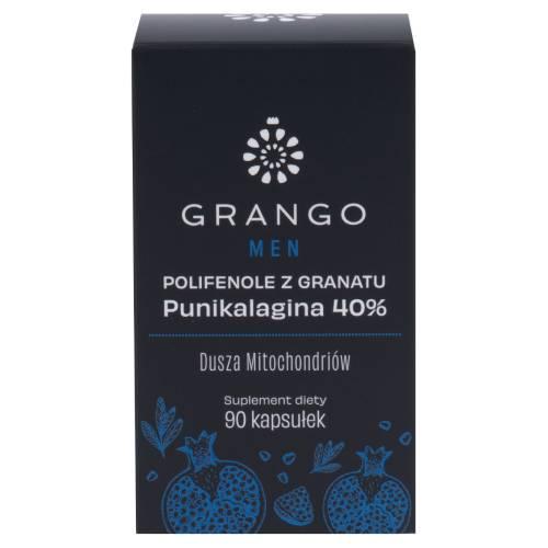 Miniaturka artykułu - Grango Men Polifenole z granatu, 90 kaps.