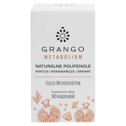 Miniaturka artykułu - Grango Metabolism Naturalne polifenole Kaktus Pomarańcza Granat, 90 kaps.