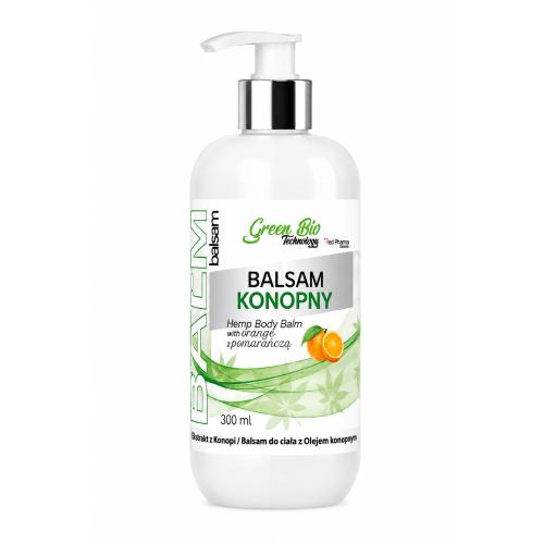 Miniaturka artykułu - Green Bio Technology Balsam konopny z pomarańczą, 300 ml