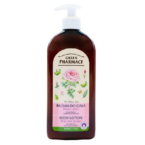 GREEN PHARMACY Balsam do ciała, R&oacute;ża i imbir, 500ml