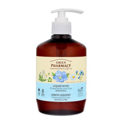 GREEN PHARMACY Mydło w płynie z rumiankiem i olejem z nasion lnu, 460ml