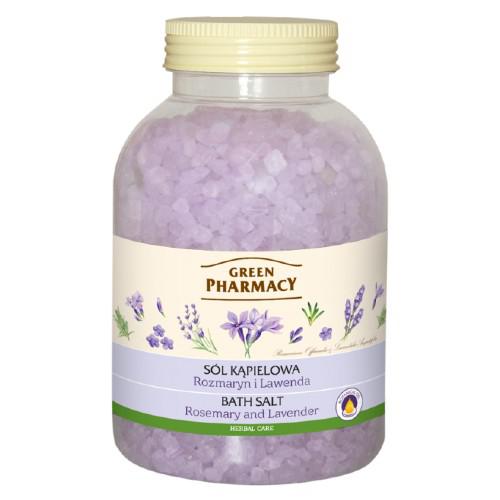 GREEN PHARMACY S&oacute;l do kąpieli Rozmaryn i Lawenda, 1300g
