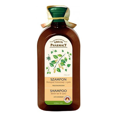 Miniaturka artykułu - GREEN PHARMACY Szampon przeciwłupieżowy - 350 ml