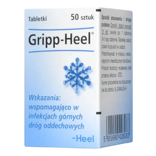 Miniaturka artykułu - Gripp-Heel, 50 tabletek