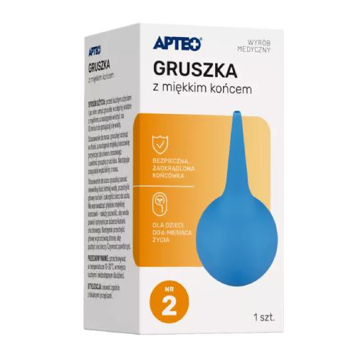Miniaturka artykułu - APTEO Gruszka z miękkim końcem nr 2, 1szt.