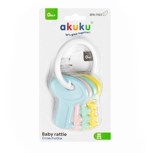 Miniaturka artykułu - akuku Grzechotka Klucze 12/144 - pastelowe