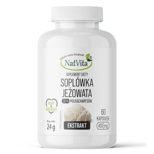 Miniaturka artykułu - NatVita Sopl&oacute;wka Jeżowata Ekstrakt 30%, 60 kaps.