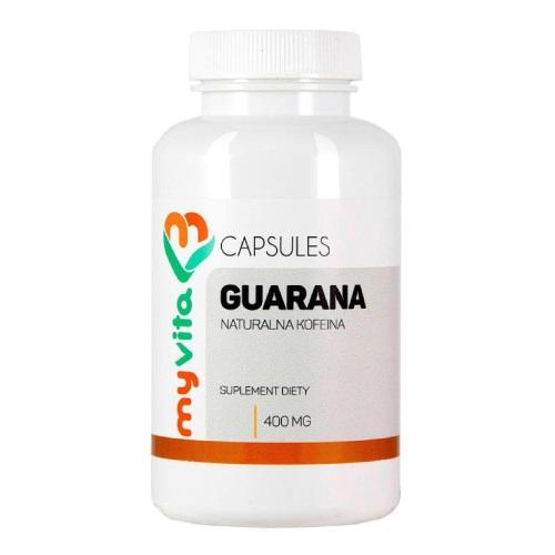 Miniaturka artykułu - MyVita Guarana 400 mg Naturalna kofeina, 60 kaps.