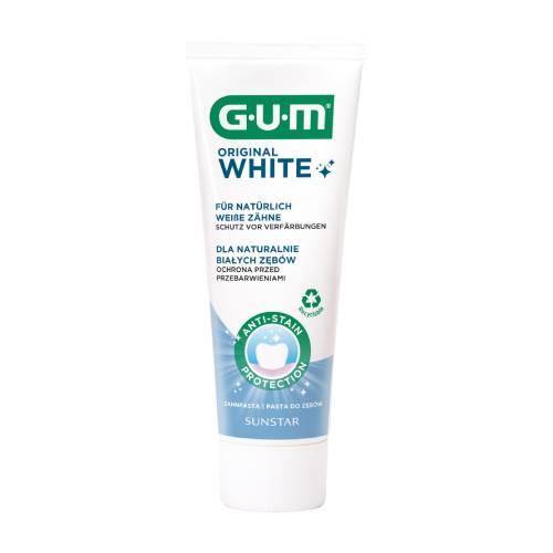 Miniaturka artykułu - Sunstar Gum Original White Pasta do zęb&oacute;w wybielająca, 75 ml