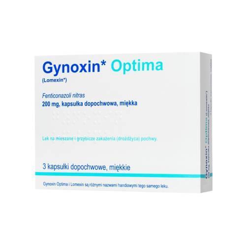 Miniaturka artykułu - Gynoxin Optima 200 mg, 3 kapsułki dopochwowe miękkie USZKODZONE TEKTUROWE OPAKOWANIE