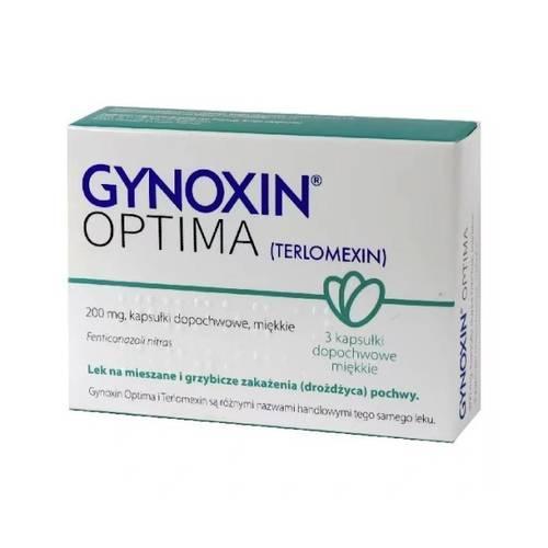 Miniaturka artykułu - Gynoxin Optima 200mg, 3 tabl. dopochwowe Inpharm USZKODZONE TEKTUROWE OPAKOWANIE