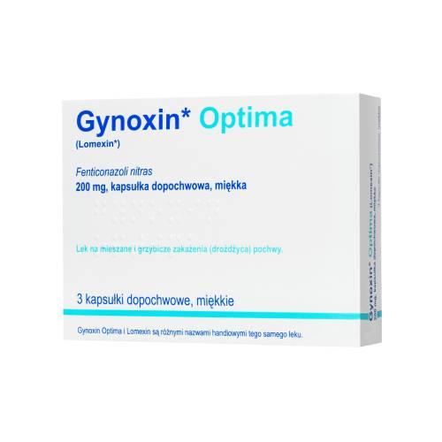 Miniaturka artykułu - Gynoxin Optima 200 mg, 3 kapsułki dopochwowe miękkie