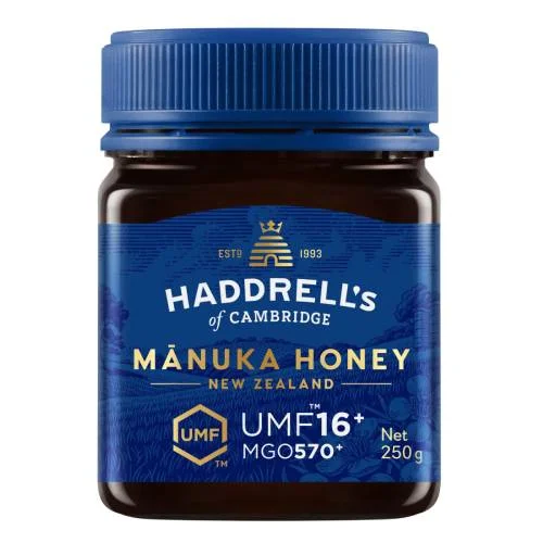Miniaturka artykułu - Haddrell's UMF16+ MGO570+ Mi&oacute;d Manuka, 250 g