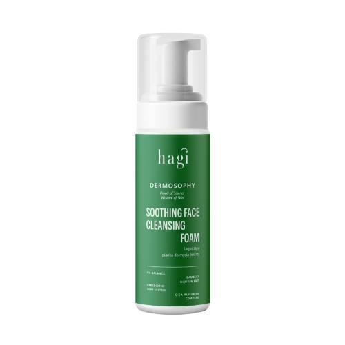 Miniaturka artykułu - Hagi Dermosophy Łagodząca pianka do mycia twarzy, 150 ml