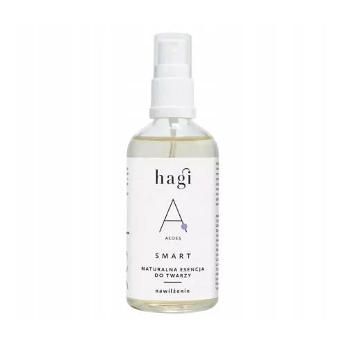 Miniaturka artykułu - Hagi Smart A Naturalna esencja nawilżająca do twarzy aloes, 100ml KR&Oacute;TKA DATA 02.10.2026