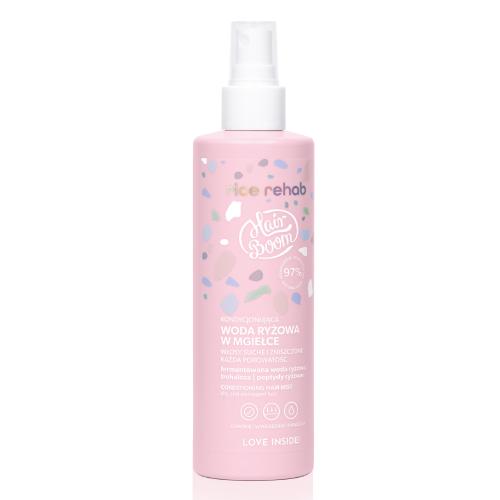 Miniaturka artykułu - HairBoom Rice Rehab Kondycjonująca woda ryżowa w mgiełce, włosy suche i zniszczone, 200 ml
