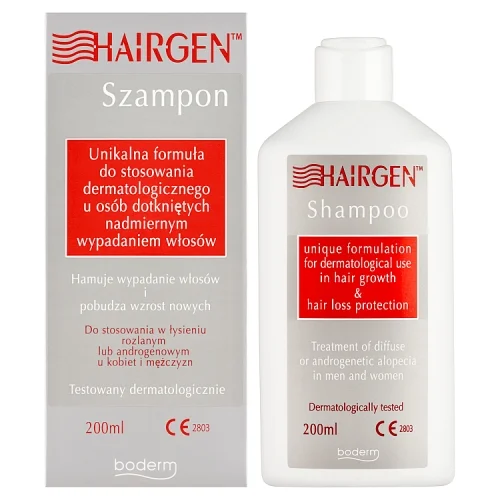 Miniaturka artykułu - HAIRGEN Szampon przeciw wypadaniu włos&oacute;w i łysieniu androgenowemu, 200 ml