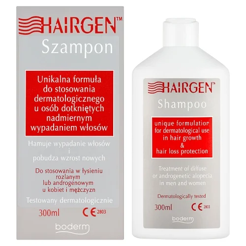 Miniaturka artykułu - HAIRGEN Szampon przeciw wypadaniu włos&oacute;w i łysieniu androgenowemu, 300 ml