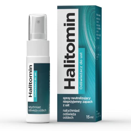 Miniaturka artykułu - Halitomin Odświeżacz do ust Spray, 15 ml