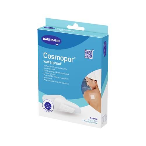 Miniaturka artykułu - Hartmann Cosmopor waterproof 10cm x 8cm Opatrunek jałowy na ranę, 5 szt.