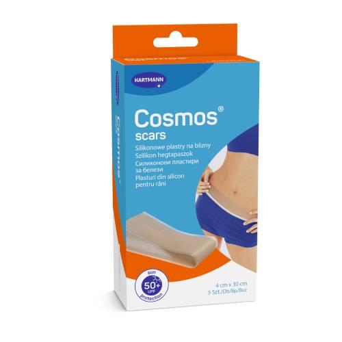 Miniaturka artykułu - Hartmann Cosmos Scar Silikonowe Plastry na blizny 4 cm x 30 cm, 5 szt.