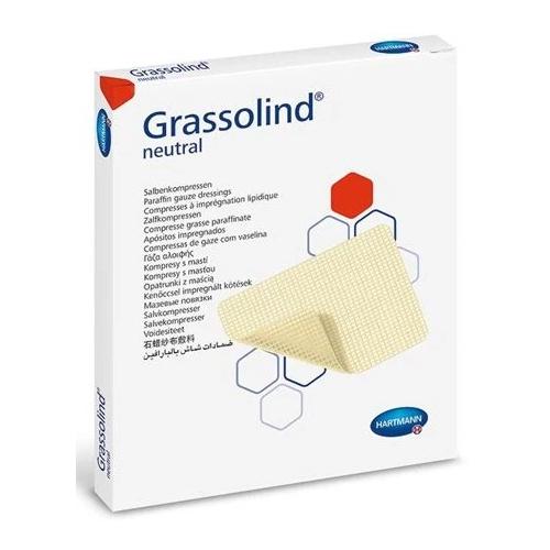 Miniaturka artykułu - Hartmann Grassolind opatrunek jałowy z maścią 20x20cm, 1 sztuka