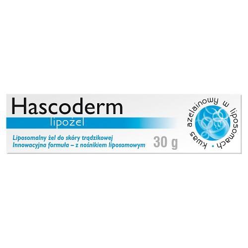 Miniaturka artykułu - HASCODERM Lipogel żel  na trądzik i przebarwienia, 30 g USZKODZONE/BRAK TEKTUROWEGO OPAKOWANIA 