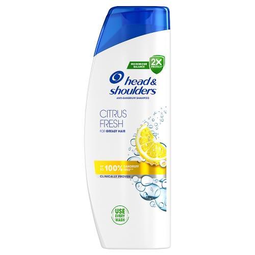 Miniaturka artykułu - Head&Shoulders Citrus Fresh Szampon przeciwłupieżowy, 500ml