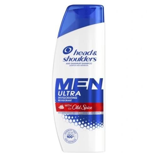 Miniaturka artykułu - Head&Shoulders Men Ultra Invigorating with Old Spice Szampon do włos&oacute;w dla mężczyzn, 330 ml