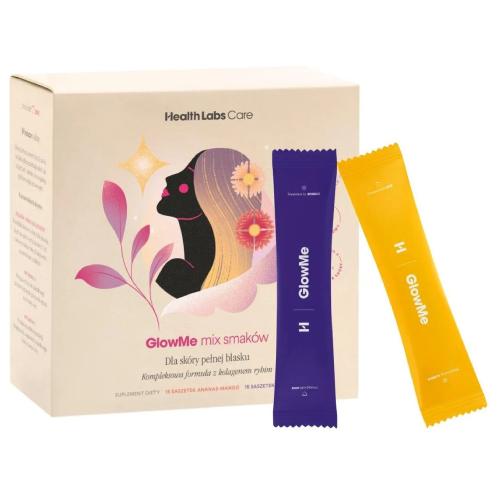 Miniaturka artykułu - Health Labs Care GlowMe mix smak&oacute;w Kolagen rybi, 30 sasz.