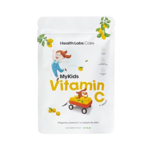 Miniaturka artykułu - Health Labs Care Mykids Vitamin C, 60szt. żelek KR&Oacute;TKA DATA 31.07.2026