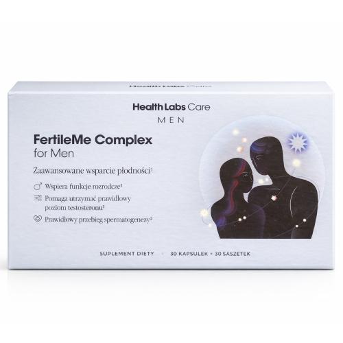 Miniaturka artykułu - Health Labs FertileMe Complex For Men, 30 kaps. + 30 sasz.