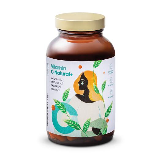 Miniaturka artykułu - Health Labs Vitamin C Natural+, 120 kapsułek