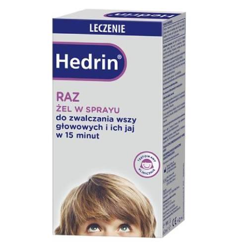 Miniaturka artykułu - Hedrin Raz żel w sprayu, 60ml USZKODZONE OPAKOWANIE TEKTUROWE