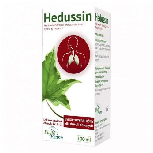 Miniaturka artykułu - Hedussin syrop 0,033g/4ml - 100 ml USZKODZONE TEKTUROWE OPAKOWANIE