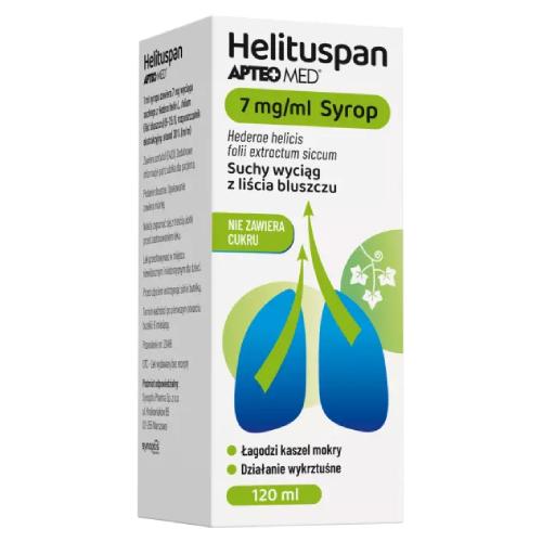 Miniaturka artykułu - Helituspan Apteo Med 7 mg/ml syrop, 120 ml